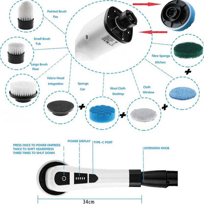 9 in 1 Electric Cleaning Brush