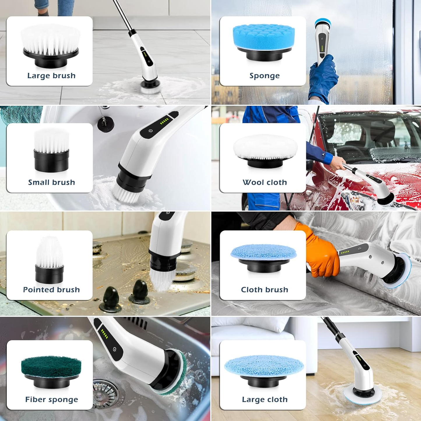 9 in 1 Electric Cleaning Brush