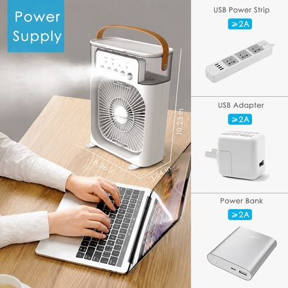 3-IN-1 HUMIDIFIER COOLING FAN