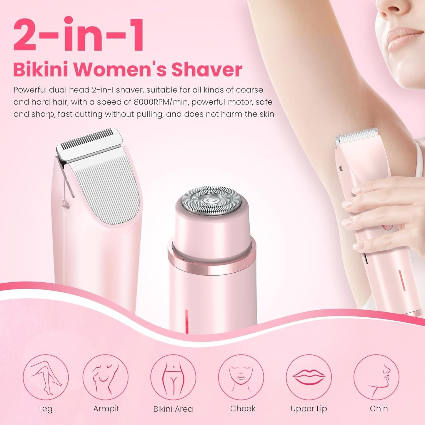 2 in 1 Dual Head Shaver