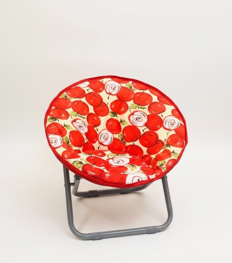 Kids Folding Apple Pattern Chair
