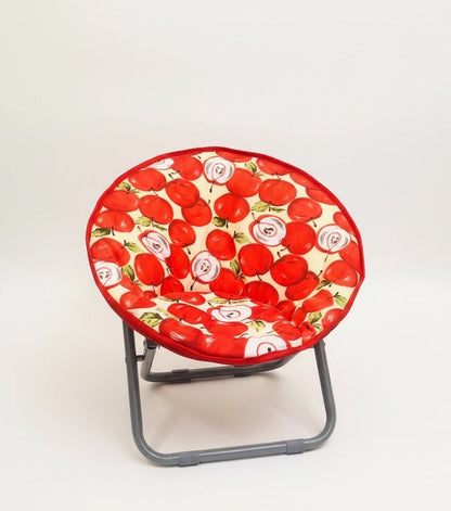 Kids Folding Apple Pattern Chair